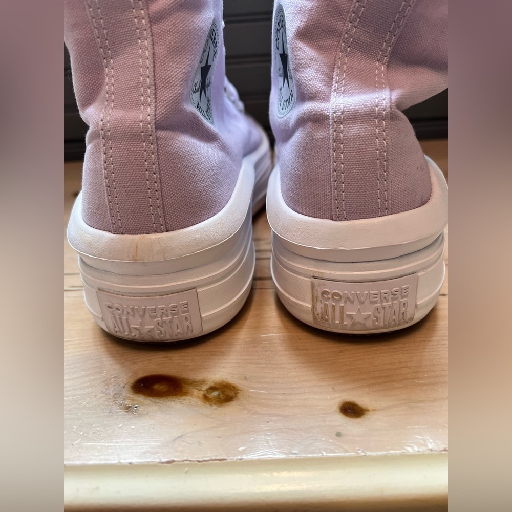 Converse All Star Move Platform Hi Top Trainers Lilac/Pale Amethyst W Size 10 - Picture 4 of 8